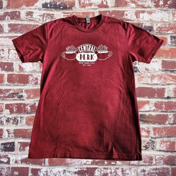 Next Level Apparel Central Perk Red Short Sleeve T-Shirt Size SMALL - Picture 1 of 8